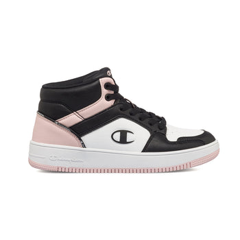 Sneakers alte nere e rosa da donna Champion Rebound High, Brand, SKU s312500062, Immagine 0